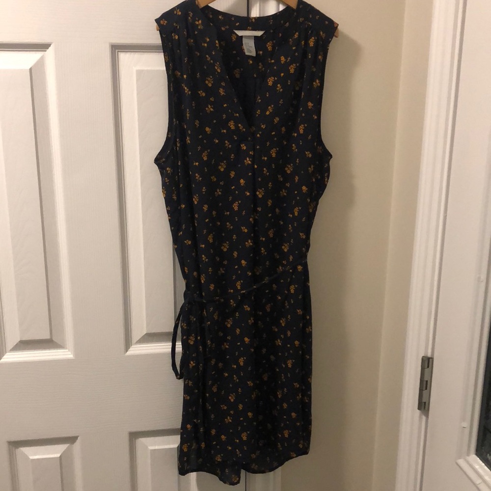 H&M business-casual no sleeve dress.